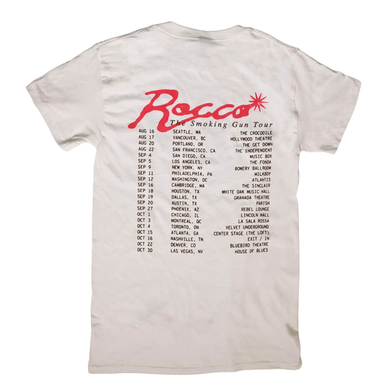 Smoking Gun Tour shirt